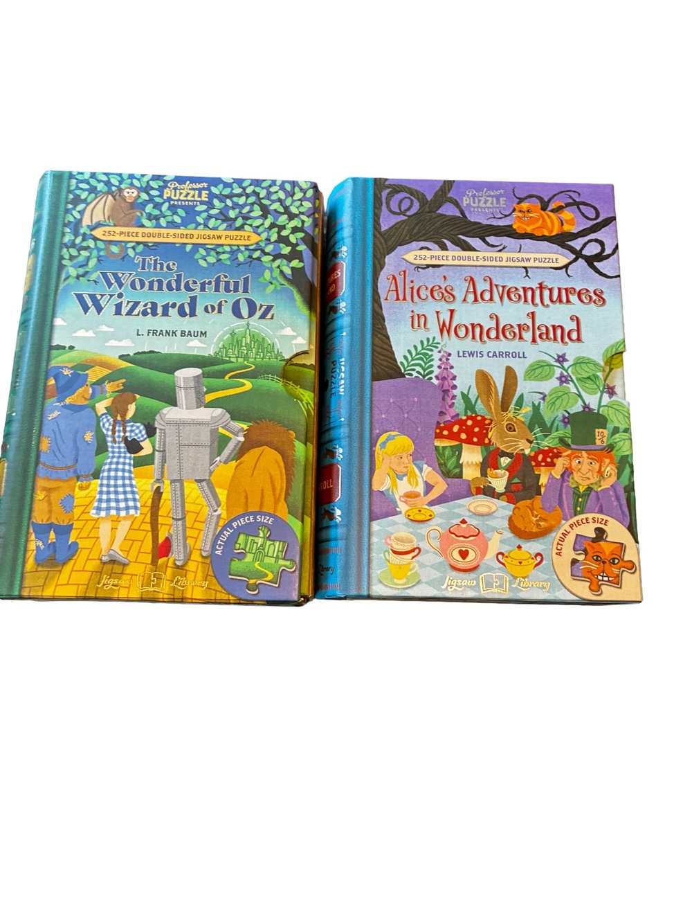 Professor Puzzle Jigsaw Library Oz & Alice Wonderland Puzzle Set